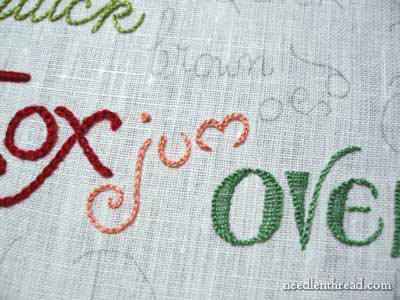 Hand Embroidery: Lettering & Text Tutorials on www.needlenthread.com