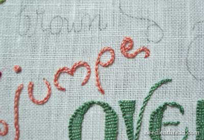 How to hand embroider letters