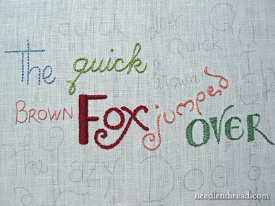 Hand Embroidery: Lettering & Text Tutorials on www.needlenthread.com