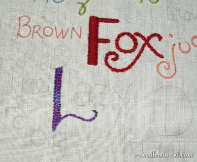 Hand Embroidery Lettering & Text Tutorials