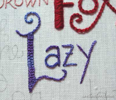 Hand Embroidery Lettering & Text Tutorials