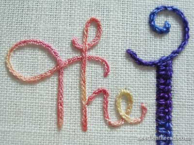 Heavy Chain Stitch Video Tutorial