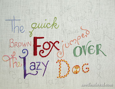 Hand Embroidered Lettering and Text Tutorials