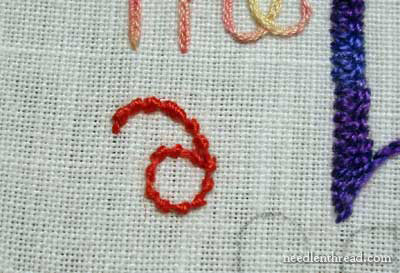 Hand Embroidered Lettering and Text: Coral Stitch