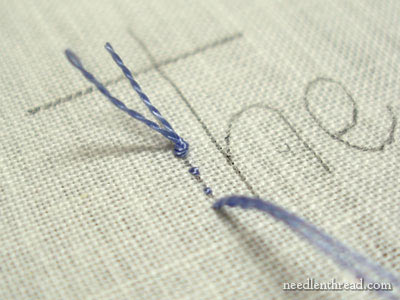 Hand Embroidery Lettering and Text on needlenthread.com