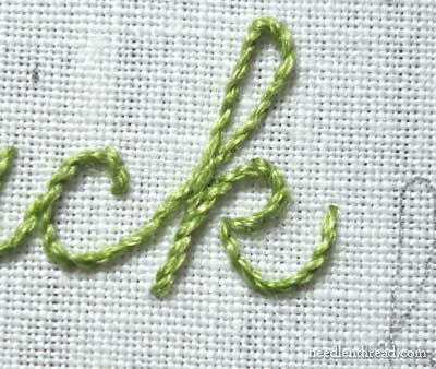 Hand Embroidery: Lettering and Text on needlenthread.com