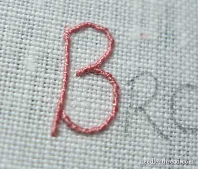 Hand Embroidered Lettering and Text Tutorial on www.needlenthread.com