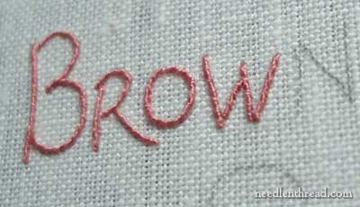 Hand Embroidered Lettering and Text Tutorial on www.needlenthread.com