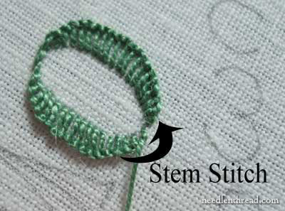 Hand Embroidery: Lettering and Text in Buttonhole Stitch and Stem Stitch