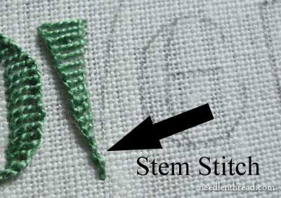 Hand Embroidery: Lettering & Text 6: Buttonhole and Stem Stitch –