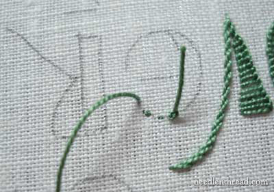 Hand Embroidery: Lettering and Text in Buttonhole Stitch and Stem Stitch