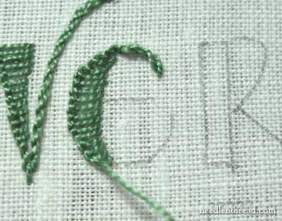 Hand Embroidery: Lettering and Text in Buttonhole Stitch and Stem Stitch