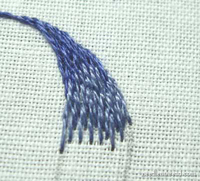 Long and Short Stitch Shading Lessons on needlenthread.com