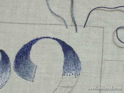 Long and Short Stitch Shading Lessons on needlenthread.com