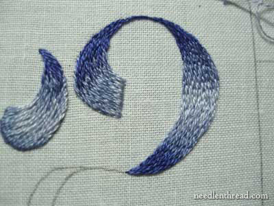 Long and Short Stitch Shading Lessons on needlenthread.com