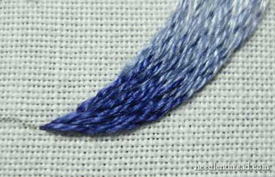 Long and Short Stitch Shading Lessons on needlenthread.com