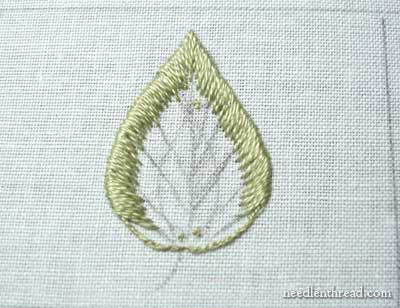 Long & Short Stitch shading in hand embroidery on needlenthread.com