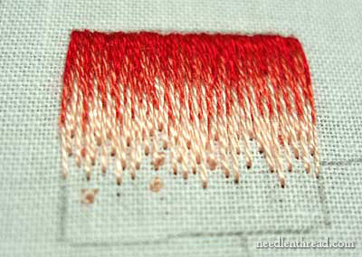 Long and Short Stitch Shading Tutorial on needlenthread.com