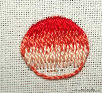 Long and Short Stitch Shading Lessons on needlethread.com