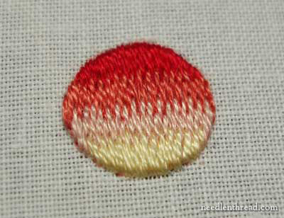 Long and Short Stitch Shading Lessons on needlethread.com