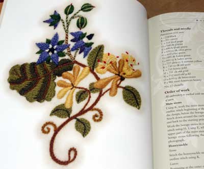 Embroidered Flowers for Elizabeth by Susan O'Connor