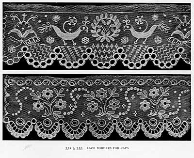 Folk Embroidery and Needlelace from Peasant Art of Austria and Hungary by Charles Holme