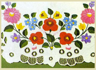 Folk Embroidery and Needlelace from Peasant Art of Austria and Hungary by Charles Holme