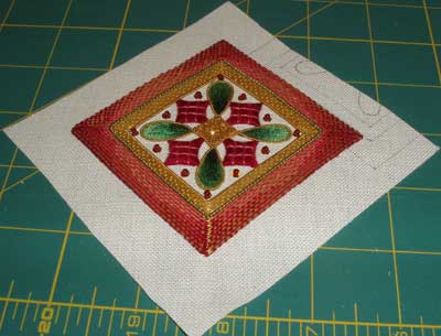 Goldwork & Silk Christmas Ornament Finish Work