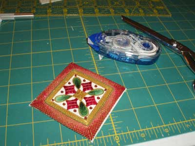 Goldwork & Silk Christmas Ornament Finish Work