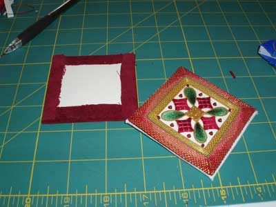 Goldwork & Silk Christmas Ornament Finish Work