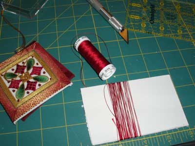 Goldwork & Silk Christmas Ornament Finish Work