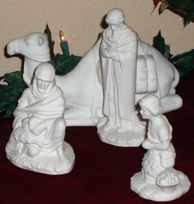Mom's Porcelain Nativity Scene