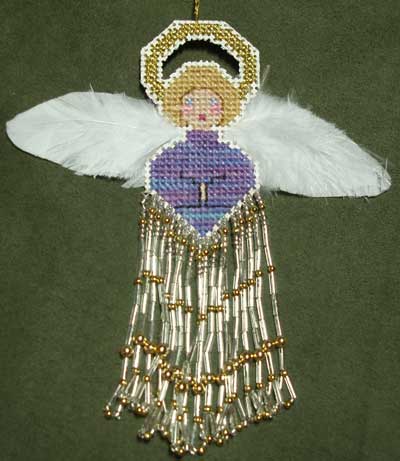 Beaded Angel Christmas Ornament