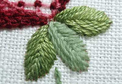 Crewel Embroidery Pomegranate