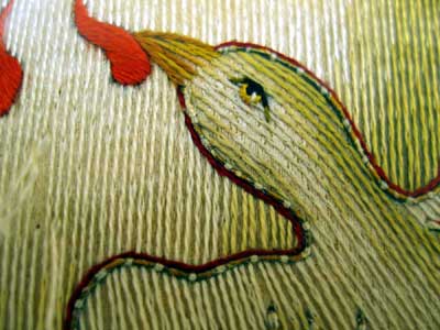 Ecclesiastical Embroidery: Pelican on an Altar Frontal