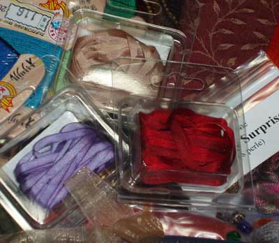 New Embroidery Stash Supplies: Fabric, Threads, Beads, Ribbons