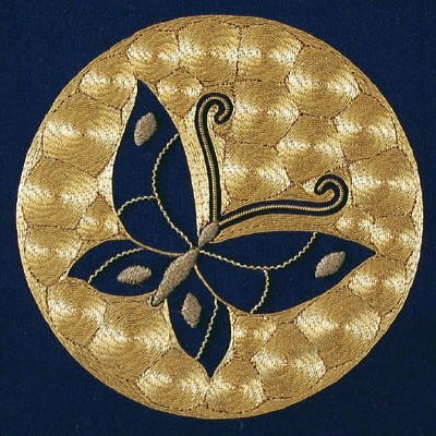 Goldwork Butterfly by Jane Zimmerman