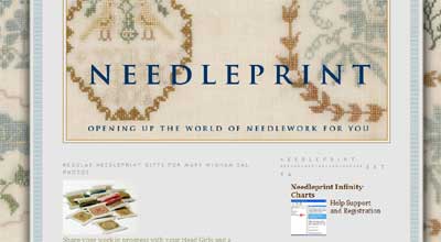 Needleprint - great resource for counted thread Quaker samplers