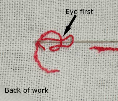 Starting a Thread: Using an Away Waste Knot to begin your embroidery thread