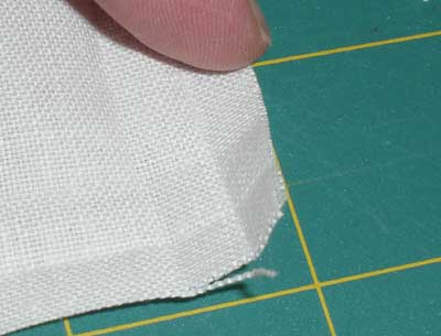 How to Mitre Corners on a Piece of Linen