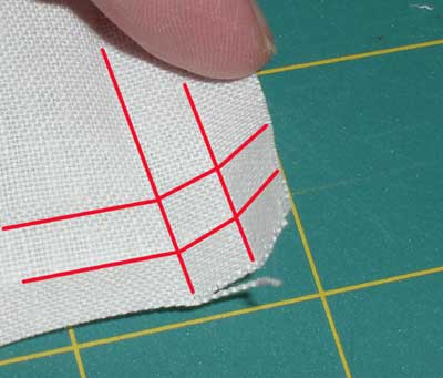 How to Mitre Corners on a Piece of Linen