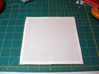 How to Mitre Corners on a Piece of Linen