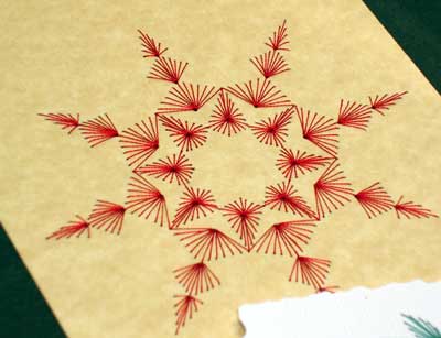 Free Flowering Vine Pattern at Stitching Cards