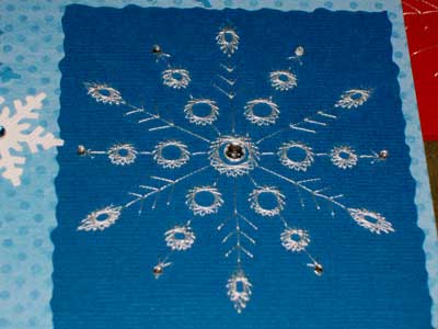 Hand Embroidery on Paper: Embroidered Christmas Cards, 2008