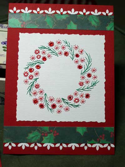 Paper Embroidery Card Instructions (Free Pattern Download)