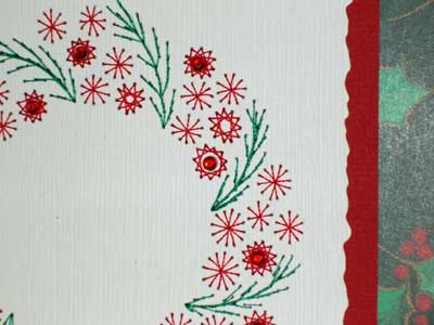 Hand Embroidery on Paper: Embroidered Christmas Cards, 2008