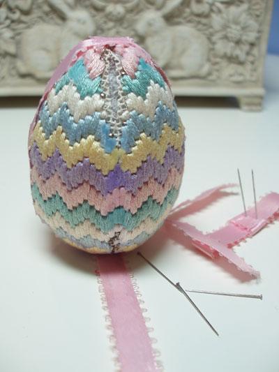 Hand Embroidered Easter Egg
