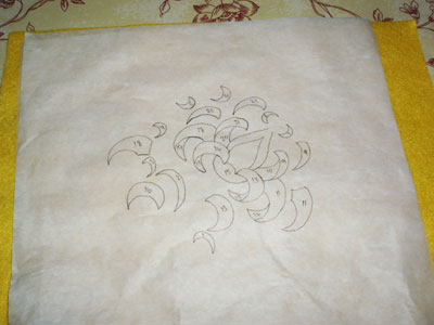 Setting up a Goldwork Embroidery Project