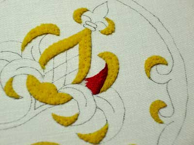 Goldwork Embroidery Project: Silk Shading