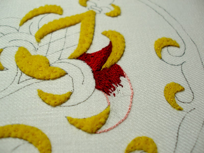 Goldwork Embroidery Project: Silk Shading